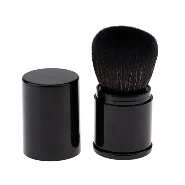 Professionnelle Maquillage Pinceau Blush Rétractable Brosse Poudre Libre pour Visage avec étui Portable de Voyage Sac À Main,