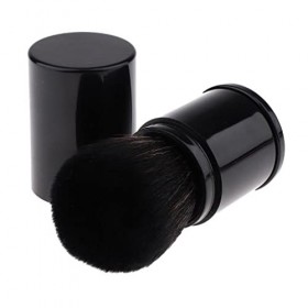 Professionnelle Maquillage Pinceau Blush Rétractable Brosse Poudre Libre pour Visage avec étui Portable de Voyage Sac À Main,