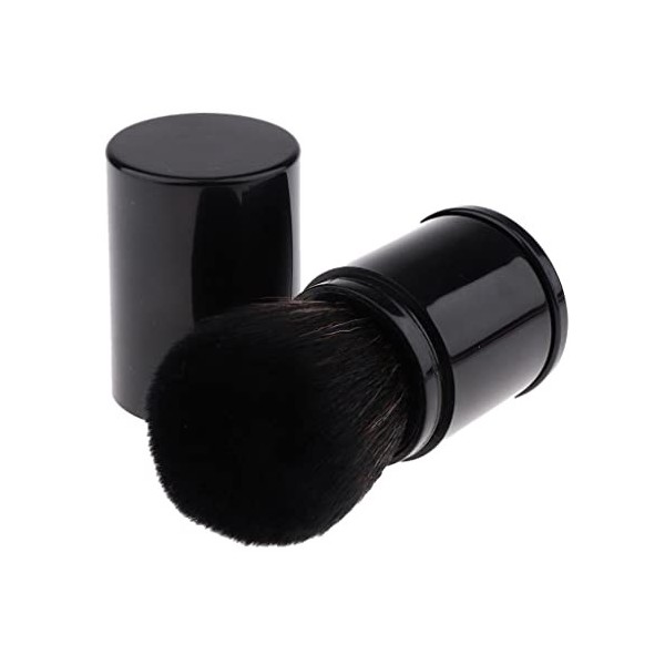 Professionnelle Maquillage Pinceau Blush Rétractable Brosse Poudre Libre pour Visage avec étui Portable de Voyage Sac À Main,