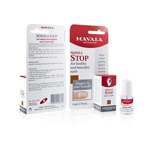 Mavala Stop – Dissuade de se Ronger les Ongles ou se Sucer le Pouce - Pour Enfants et Adultes