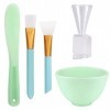 Masque mélanger Bol Facial DIY Soins du Visage Outils kit 5 In 1 Brosse Bâton Spatule Cuillière Pour Soins de La Peau Cosméti