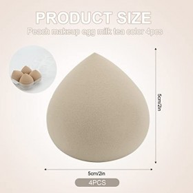 Jeu déponges de Maquillage,4 éponges de Maquillage Ultra Douces,éponges de Beauté, Mélange de Fond de Teint Professionnel,Ut