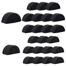 OLYCRAFT 24Pcs 2 Style Éponge de Peinture Éponges de Peinture pour Le Visage Noires Éponges dart Haute densité pour Les trav