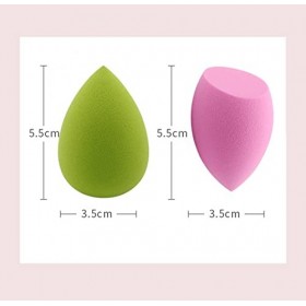 VReder Lot de 6 éponges de maquillage sans latex pour fond de teint multicolores, pour crème, poudre et liquide goutte deau