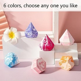 Ensemble déponges maquillage Beauty Blender en forme de diamant - Bleu, vert, mauve - 3 pièces Idéal pour lapplication de f