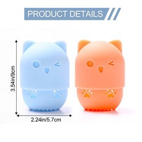 Maquillage éponge titulaire forme de chat Porte-éponge de Blender Holder en Silicone Support Eponge Maquillage Voyage Lavable