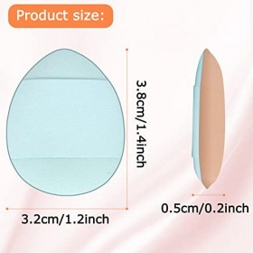 Arqumi Lot de 10 houppettes à poudre réutilisables pour fond de teint, correcteur, fond de teint, éponge douce avec étui de r