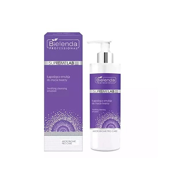 Bielenda Professional Supremelab Microbiome Pro Care Émulsion nettoyante apaisante pour le visage 175 g