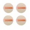 Lot de 4 houppettes rondes ultra douces en velours lisse, éponge de beauté ronde pour poudre libre, fond de teint liquide, ma