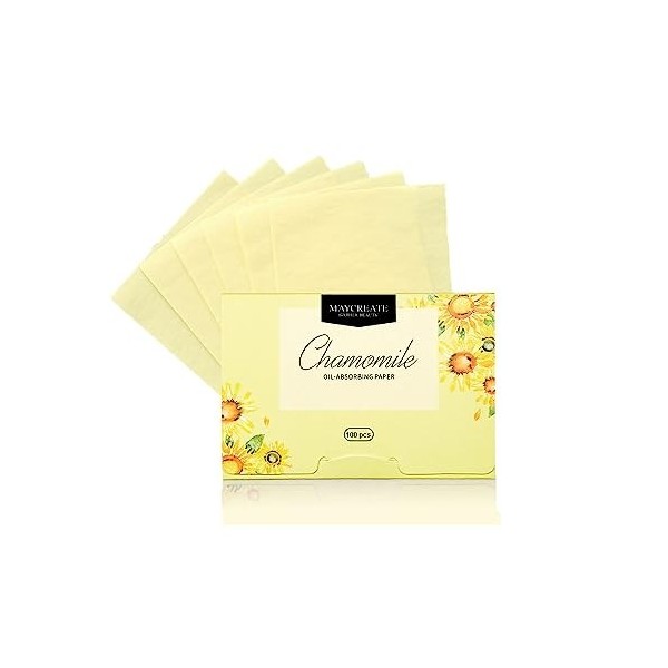 zalati Lot de 4 feuilles de papier buvard absorbant lhuile avec arôme dessence végétale pour un soin du visage unifié sain 