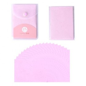 Cozlly 160 feuilles de papier buvard pour le visage, papier buvard anti-huile, papier absorbant lhuile pour le visage, film 