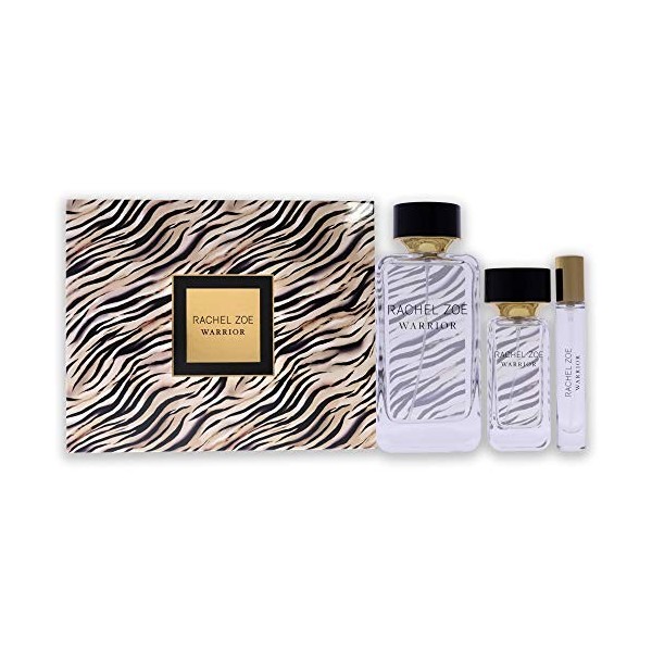 Rachel Zoe Warrior For Women 3 Pc Gift Set 3.4oz EDP Spray, 1oz EDP Spray, 0.34oz EDP Spray