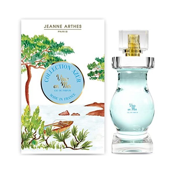 JEANNE ARTHES - Parfum Femme French Way Of Life - Collection Azur - Virée en Mer - Eau de Parfum - Flacon Vaporisateur 100 ml