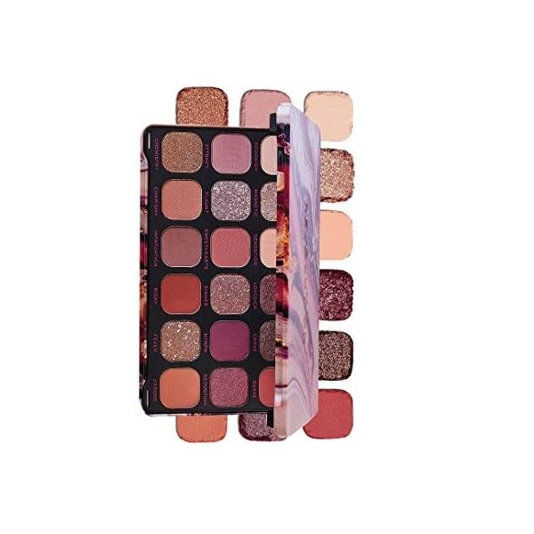 Makeup Revolution, Palette dombres à paupières Forever Flawless, Chilled with cannabis sativa, 18 nuances, 19,8 g