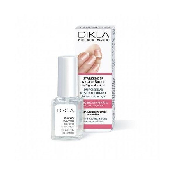 DIKLA – Durcisseur d’ongles puissant, 12 ml - Soin spécial pour ongles fins, mous et sans force