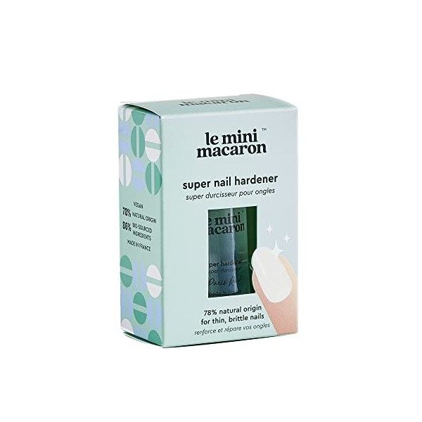 Le Mini Macaron - Paris Roc - Soin pour Ongles Durcisseur 3 en 1 - Traite, Hydrate et Restaure les Ongles - Vegan, Cruelty-Fr