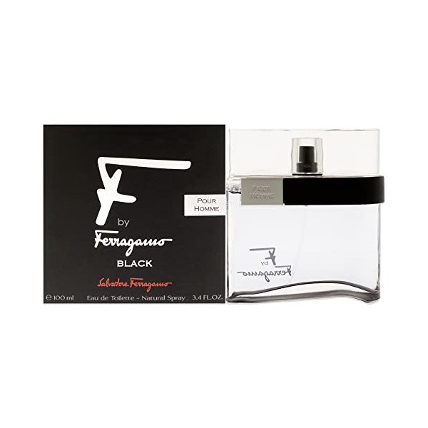 Salvatore Ferragamo F Black For Men 3.4 oz EDT Spray