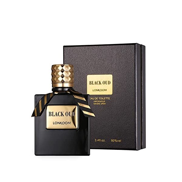 Lonkoom Black Oud For Men 3.4 oz EDT Spray