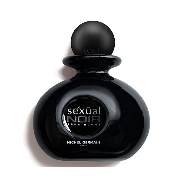 Michel Germain Sexual Noir Pour Homme - Woody Cologne for Men - Notes of Bergamot, Lavender and Moss - Infused with Natural O