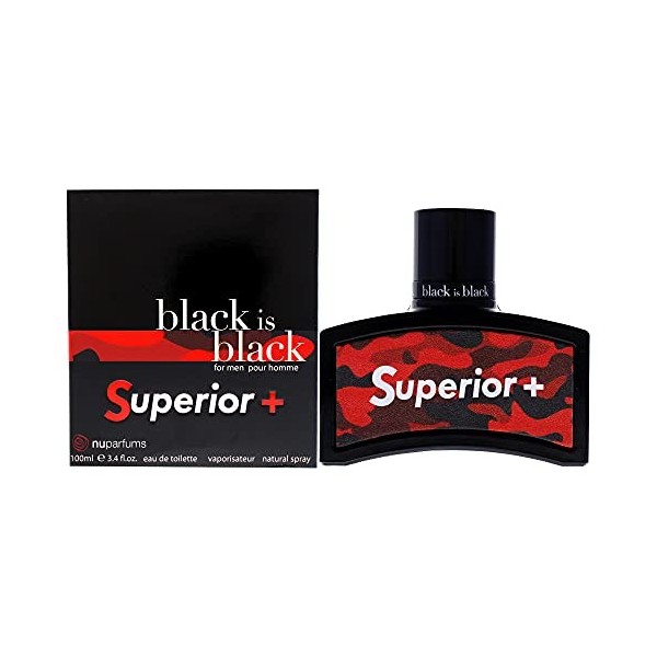 Nuparfums Black Is Black Superior For Men 3.4 oz EDT Spray