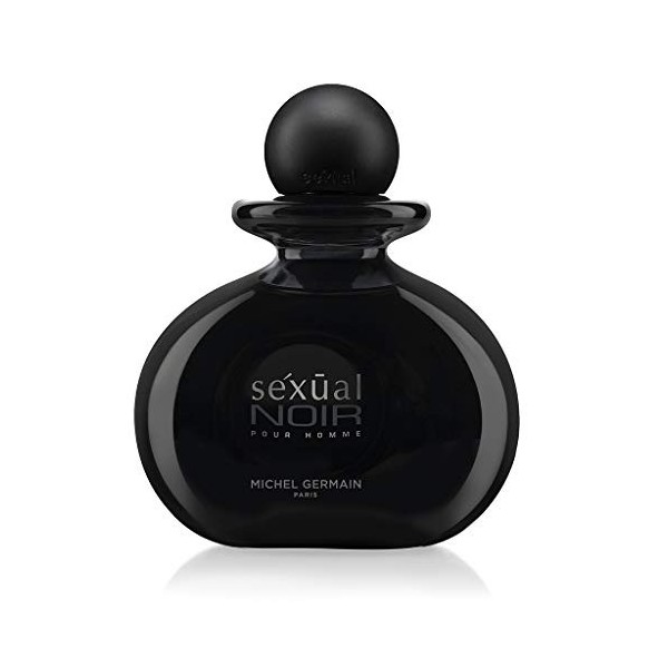 Michel Germain Sexual Noir Pour Homme - Woody Cologne for Men - Notes of Bergamot, Lavender and Moss - Infused with Natural O