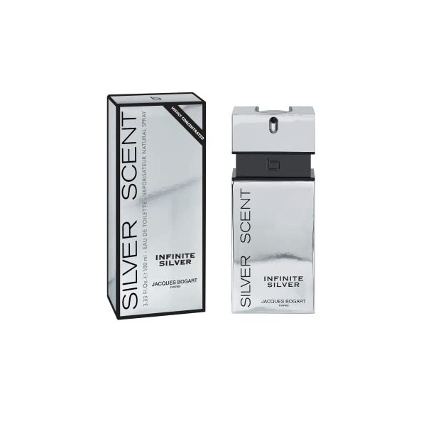Jacques Bogart - Silver Scent Infinite Silver - Eau de Toilette pour Homme - Vaporisateur 100 ML