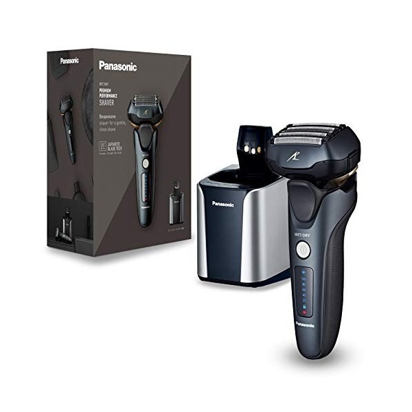 Panasonic - Personalcare ES-LV97-K803 | Rasoir 5 Lames dont 2 de finition externes Wet & Dry 5 accessoires 50 min dautonomie