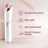 Épilateur Facial pour femme rasoir électrique pour femme avec lampe LED pour une épilation instantanée et indolore blanc 