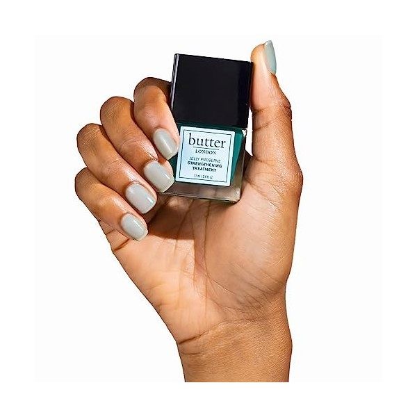 Butter London Jelly Preserve Strengthening Treatment - with Olive Oil and Calcium - Rejuvenates and Nourishes Nails - Helps P