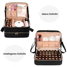 Ethereal Organiseur de vernis à ongles pour 40 à 50 flacons de vernis à ongles 15 ml/0,5 fl.oz et perceuse à ongles