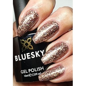 BLUESKY Vernis à ongles gel Dazzling Gamme Dazzling Paillettes de Noël 2021 UV LED Soak Off nécessite un séchage sous lampe 