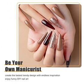 Vernis à ongles gel à paillettes 7 ml UV/LED Soak-Off Nail Art Manucure Pédicure Vernis à ongles longue durée amovible Idéal 