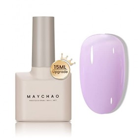 MAYCHAO Jelly Gel Vernis à Ongles Violet Clair 