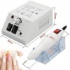 Ikodm Ponceuse à ongles électrique, 12 W, fraise professionnelle, lime à ongles, kit de manucure 20 000 tr/min, kit de manucu