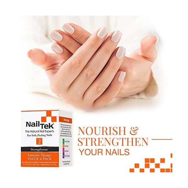 Nail Tek Strengthener Intensive Therapy Nail Set - 2 For Unisex 4x0.5 oz Nail Treatment