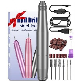 Ponceuse pour Ongles, BICKON Lime a Ongle Electrique Professionnelle, Silencieuse Ongles Manucure Machine 20000RPM, Portable 