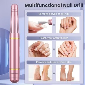 Ponceuse pour Ongles, BICKON 11 en 1 Lime a Ongle Electrique Professionnelle,Silencieuse Ongles Manucure Machine 20000RPM,Por