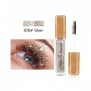 Utapossin Mascara, Diamant Mascara Pailleté Mascara Waterproof Longue Durée Mascara Cils Scintillants Choix Parfait Pour Les 