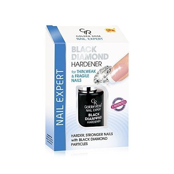 Golden Rose - NAIL EXPERT - Black Diamond Hardener - pour ongles fins, fragiles ,cassants - 11 ml -