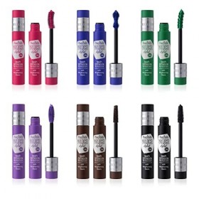 MKNZOME 6 Couleur mascara, 3D Mascara Fibre de Soie, Waterproof Longue Durée Volumateur Allongeant Curling, Créer un Maquilla