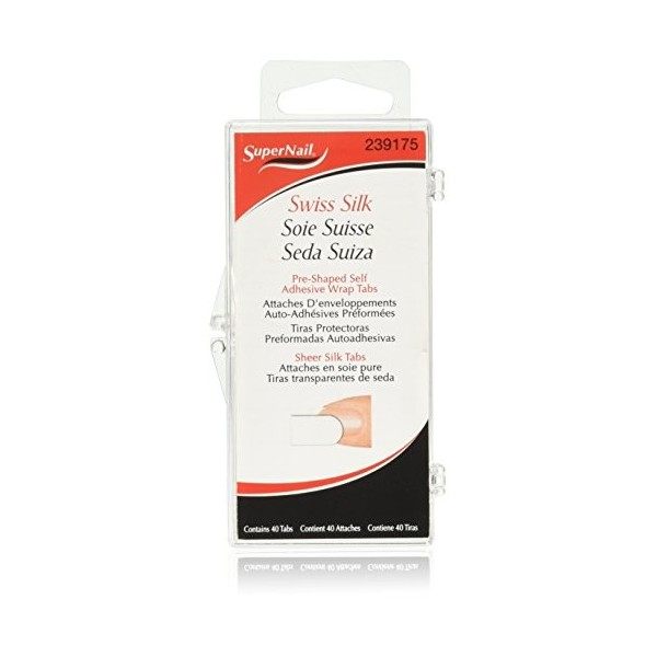 SuperNail 100% Swiss Silk Wrap Self-Adhesive Tabs