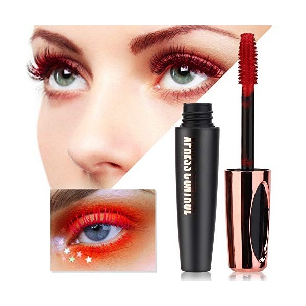 Mascara Coloré Imperméable à Séchage Rapide Curling Allongeant Le Mascara Des Cils Enlève Facilement Le Mascara De Maquillage