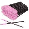 Lot de 50 brosses à cils jetables pour mascara - Baguettes magiques - Applicateur de cils - Sourcils - Kit doutils de maquil