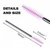 Lot de 50 brosses à cils jetables pour mascara - Baguettes magiques - Applicateur de cils - Sourcils - Kit doutils de maquil