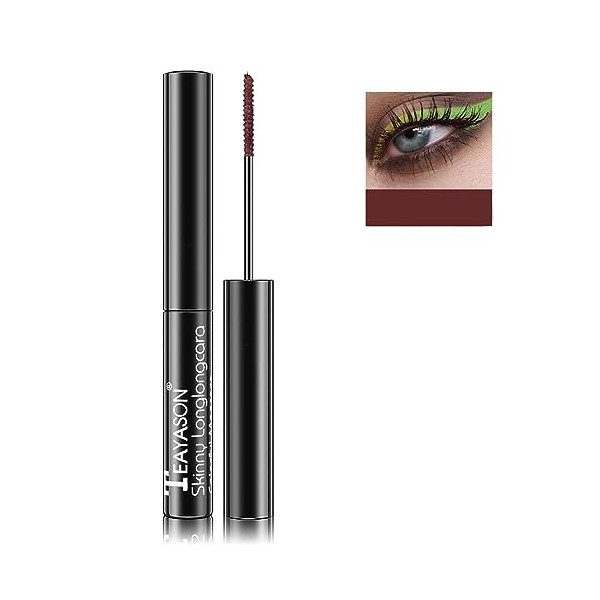 4D Lash Extension Mascara, Mascara Coloré Imperméable, Mascara Effet Allongeant, Mascara Anti-taches, Tient Toute La Journée 