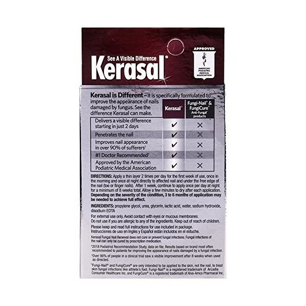 Kerasal Renouvellement fongique des ongles Nail Treatment 10ml 2 Pack , 2 Count