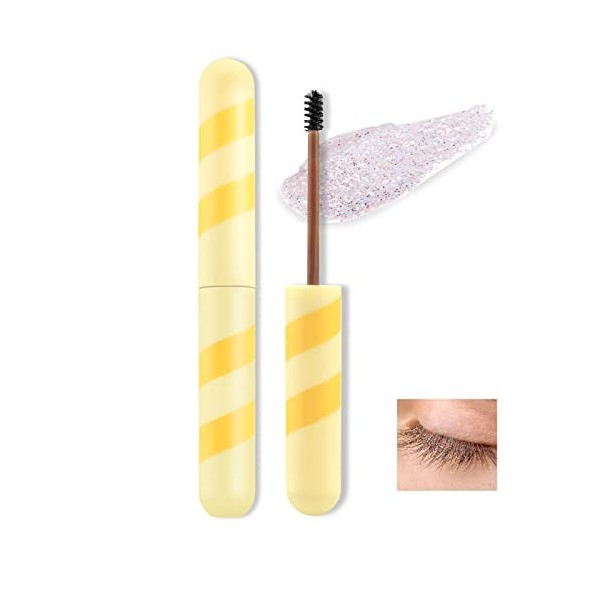 Boobeen Lash Mascara Glitter Lash Mascara Volumizing, Thickening and Lengthening, Eye Makeup Long Lasting Waterproof Mascara 