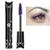 Mascara Extension de Cils Effet Volume, Waterproof et Longue Tenue avec une Définition Précise Violet 