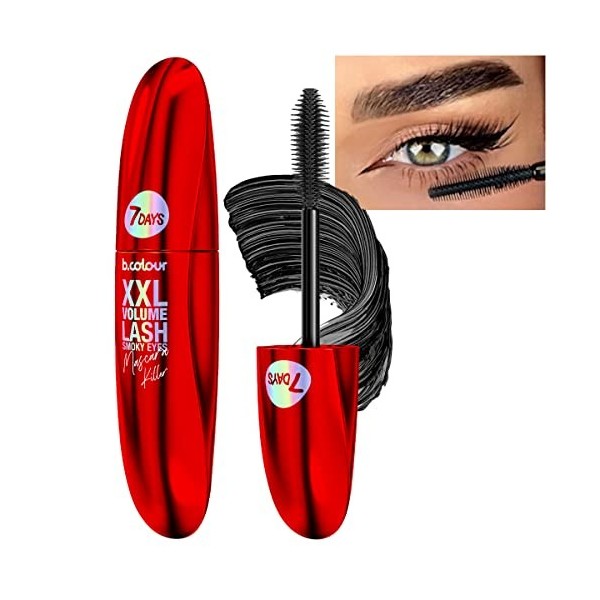 7Days Mascara Noir Pour Le Volume Et La Longueur Des Cils - Formule Allongeante Longue Tenue - Mascara Volumisant Pour Le Maq