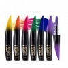 Mascara Coloré à Effet Volume et Longueur, 6Pcs Mascara Waterproof et Anti-taches, Mascara Coloré pour Cils Allongés, Mascara